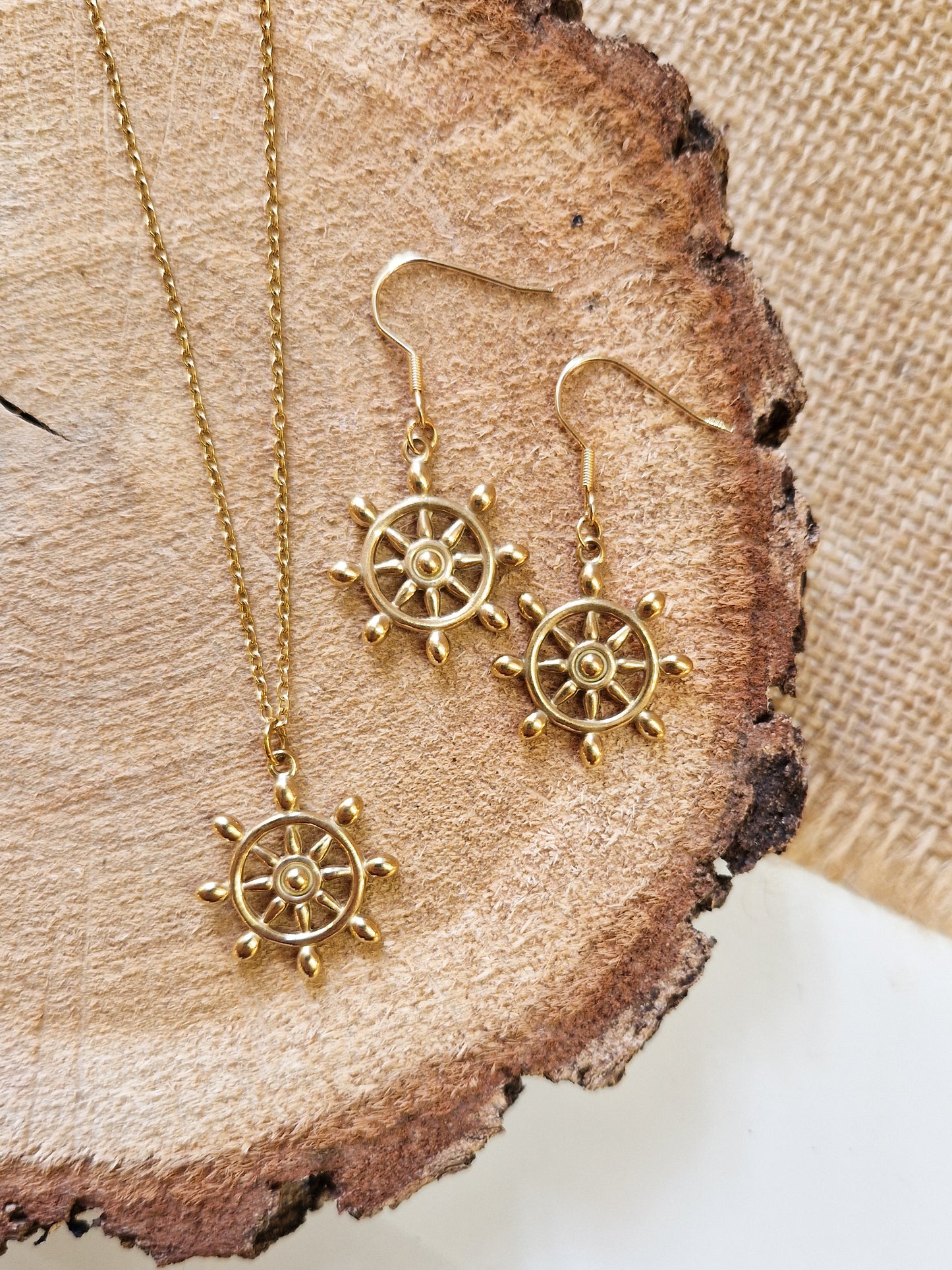 Boucles d’oreilles Roue de bateau