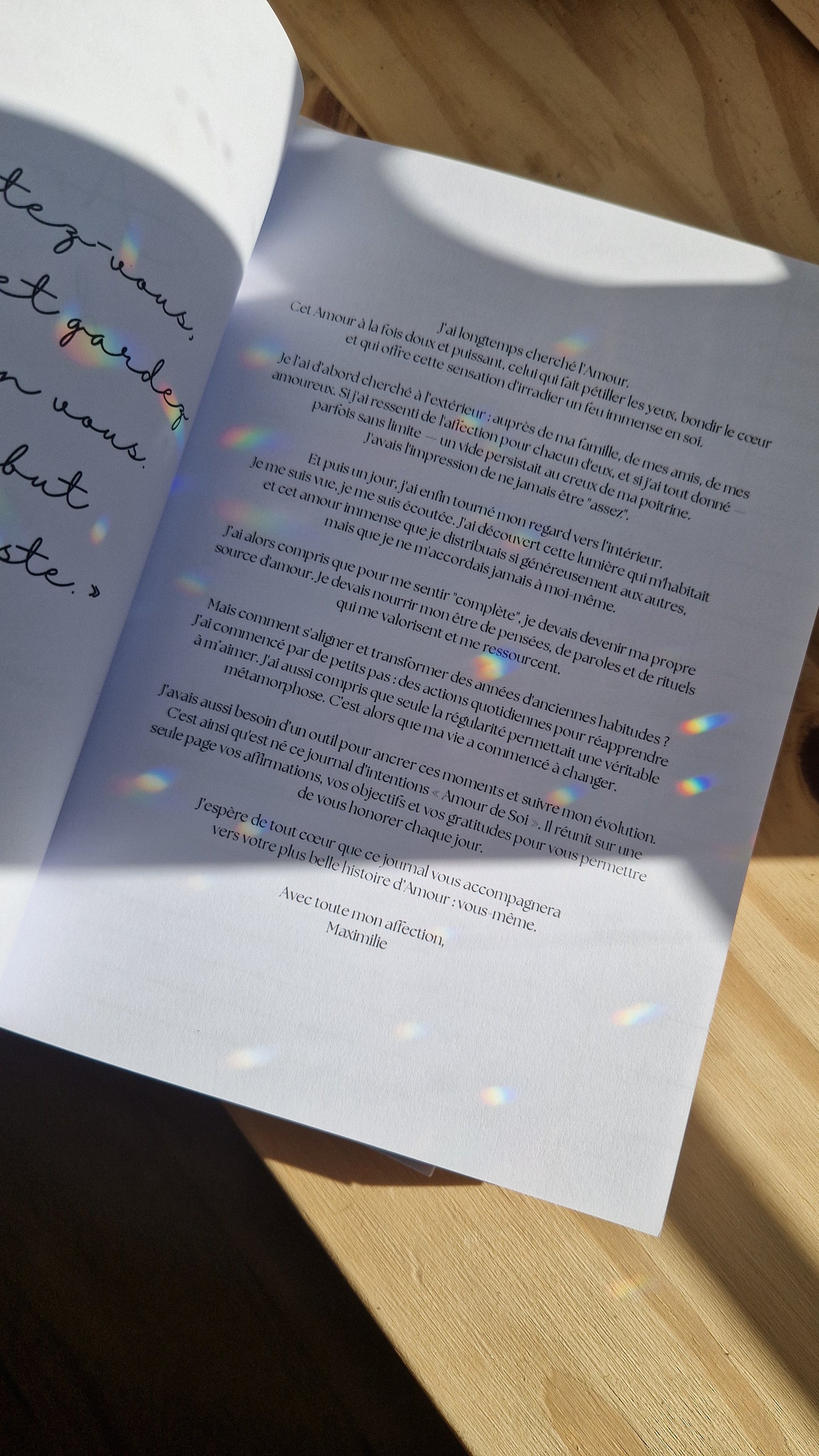 Journal d'intention "Amour de Soi"