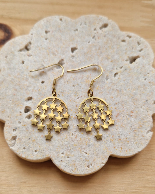 Boucles d’oreilles Pluie d’étoiles