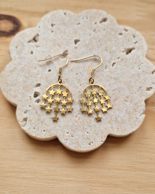 Boucles d’oreilles Pluie d’étoiles