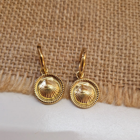 Boucles d’oreilles Coquille St-Jacques