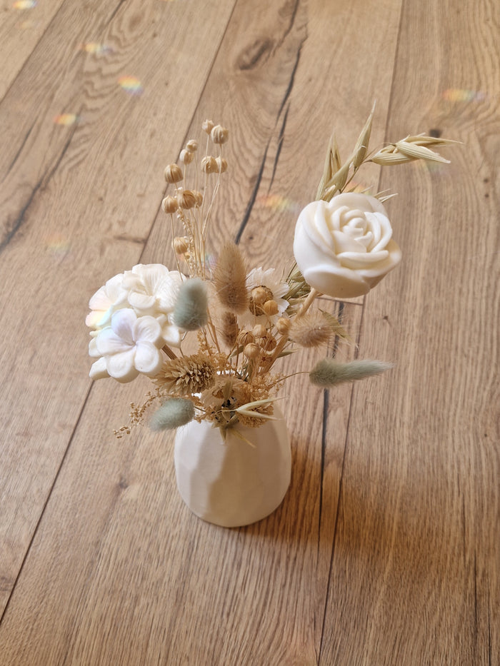 Bouquet de fondants parfumés et fleurs séchées