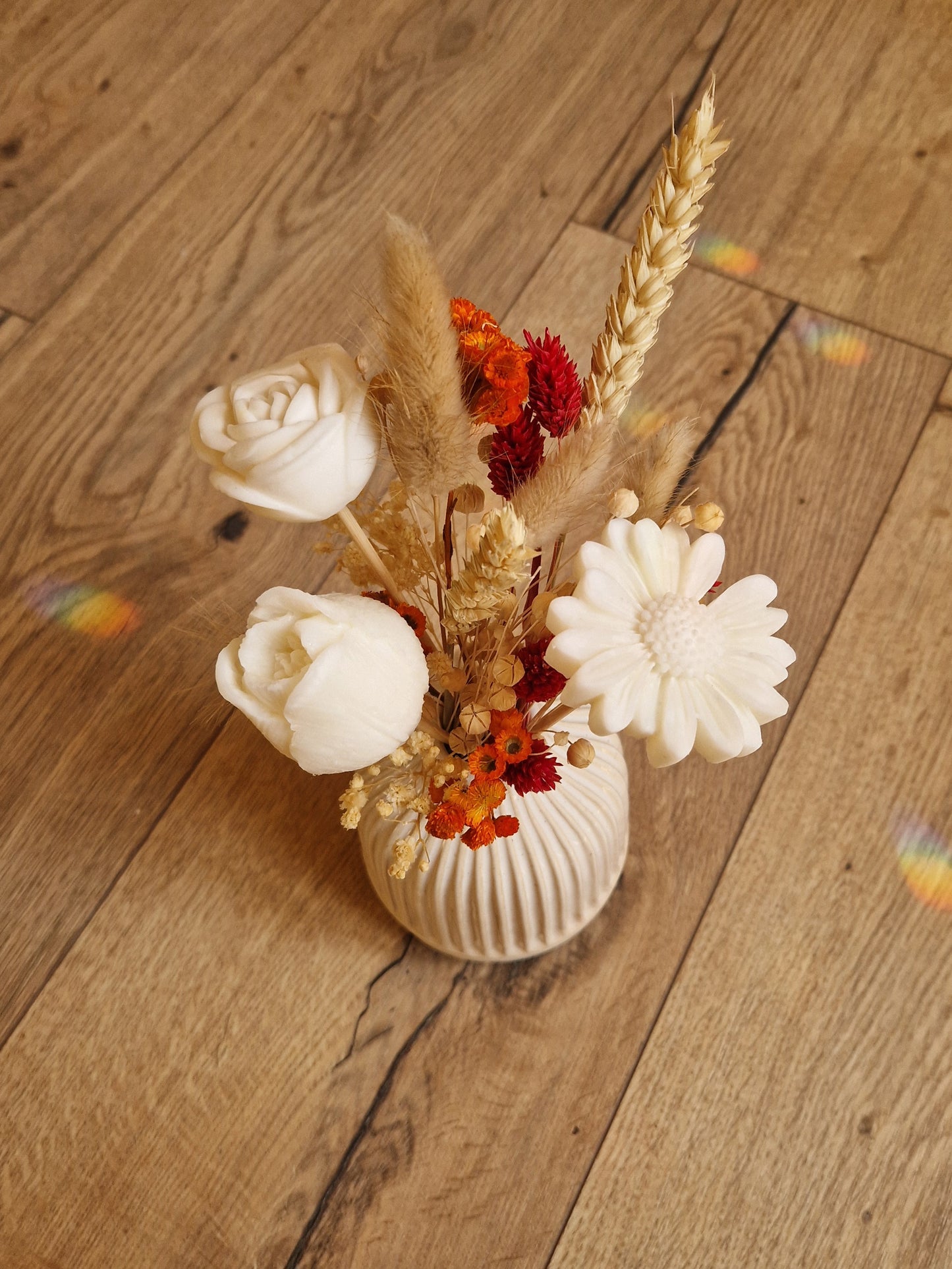 Bouquet de fondants parfumés et fleurs séchées