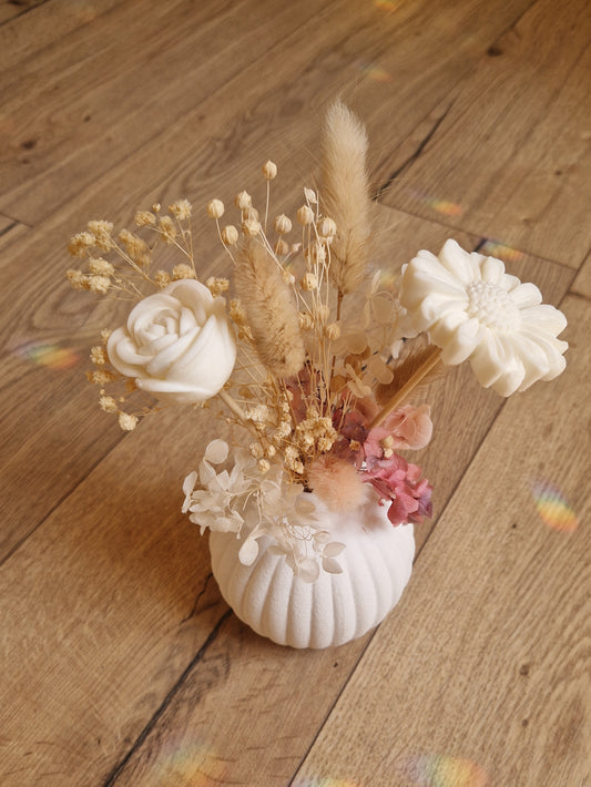 Bouquet de fondants parfumés et fleurs séchées
