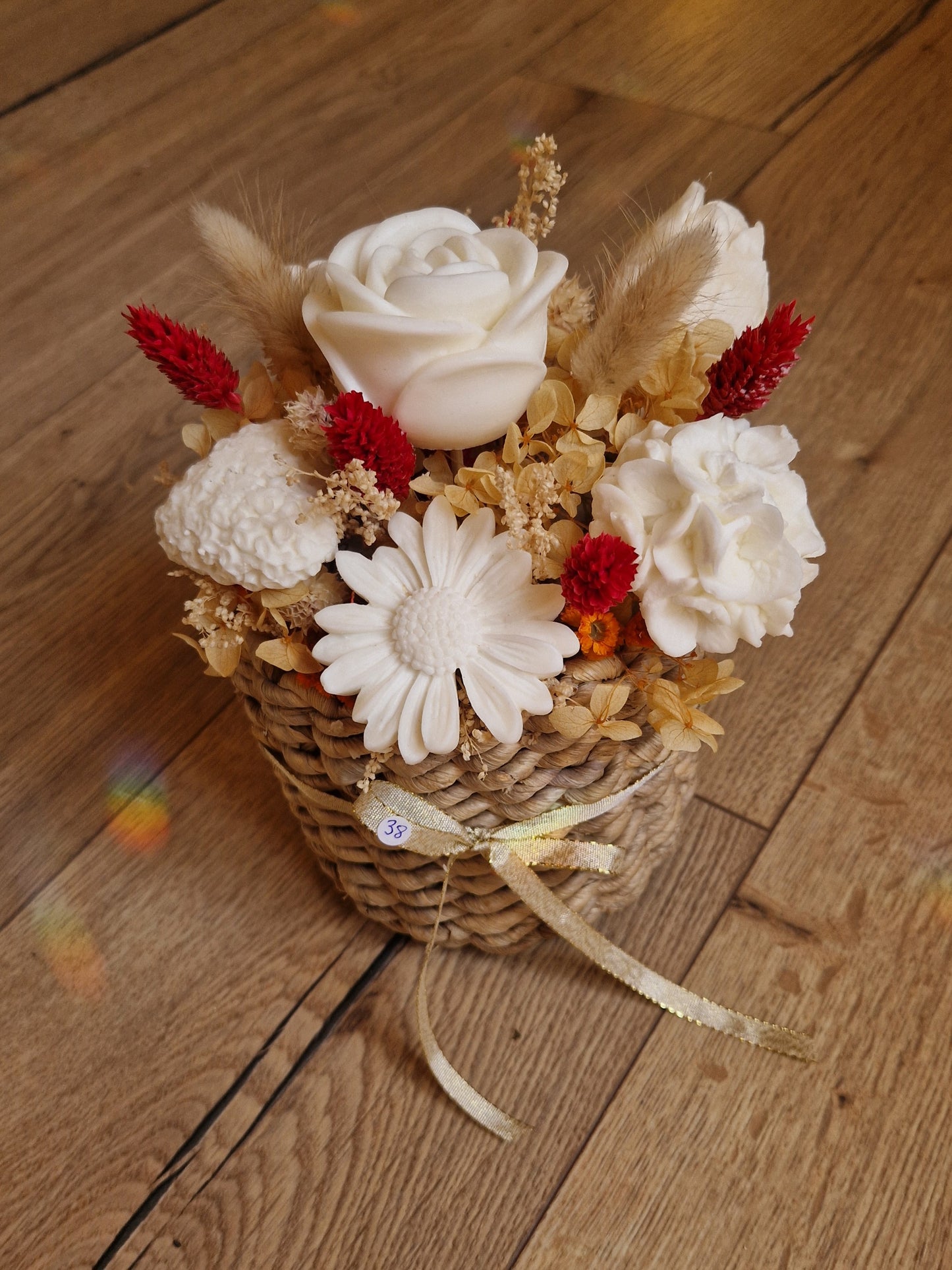 Bouquet de fondants parfumés et fleurs séchées