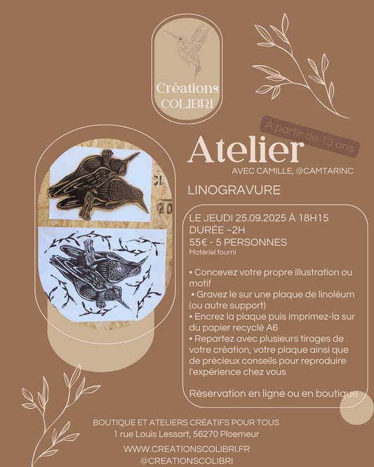 Atelier Linogravure - 25 septembre