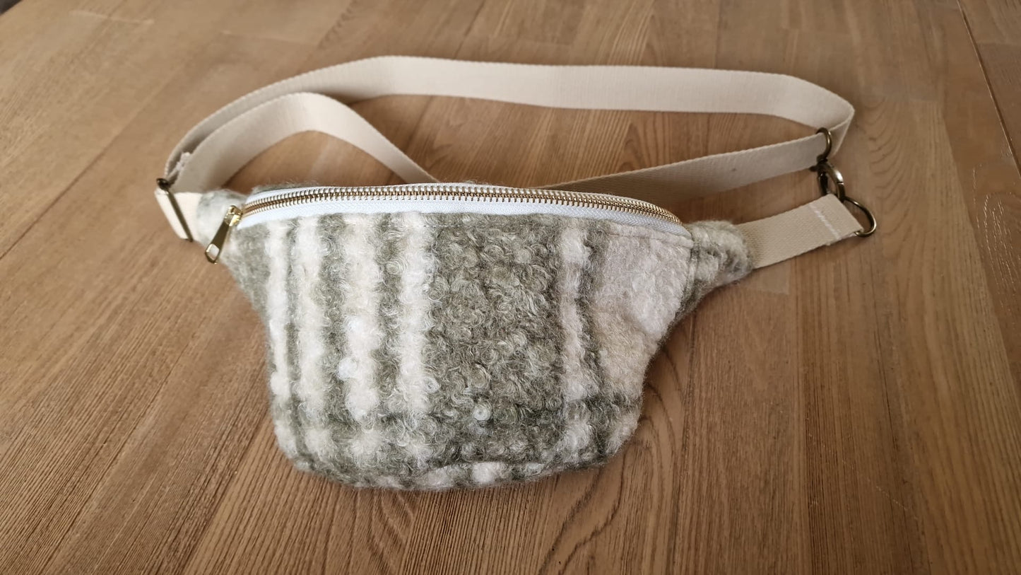 Édition limitée - Sac Banane Bouclette Tartan Taille Small