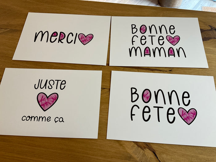 Carte postale Message