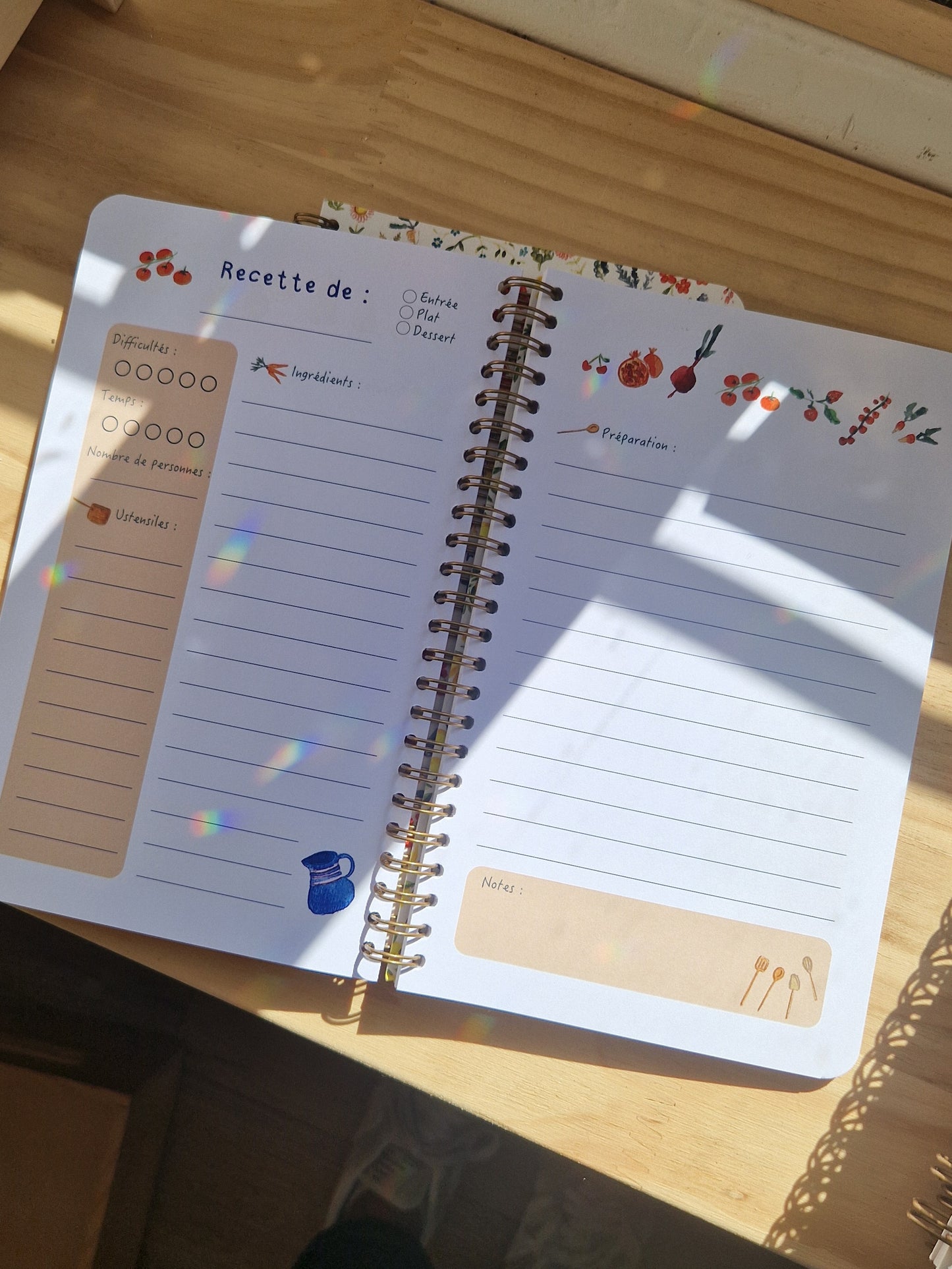 Cahier de recettes