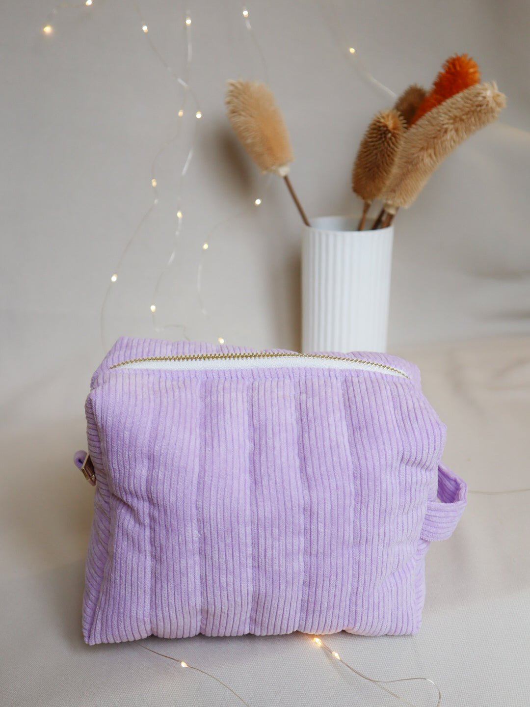 Trousse de toilette XL en velours - 9 couleurs