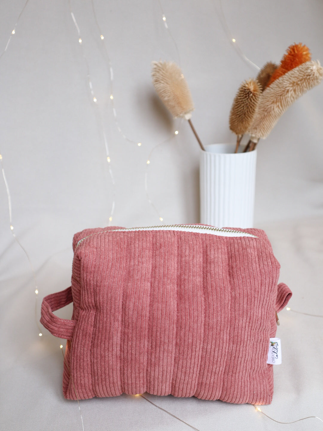 Trousse de toilette XL en velours - 9 couleurs