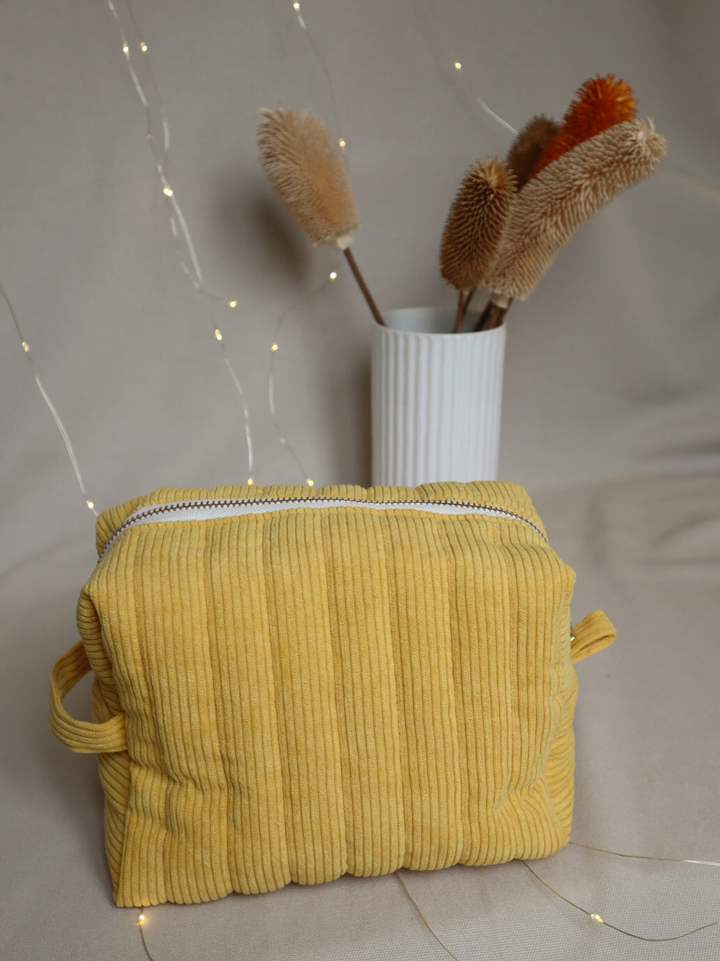 Trousse de toilette XL en velours - 9 couleurs