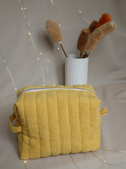 Trousse de toilette XL en velours - 9 couleurs