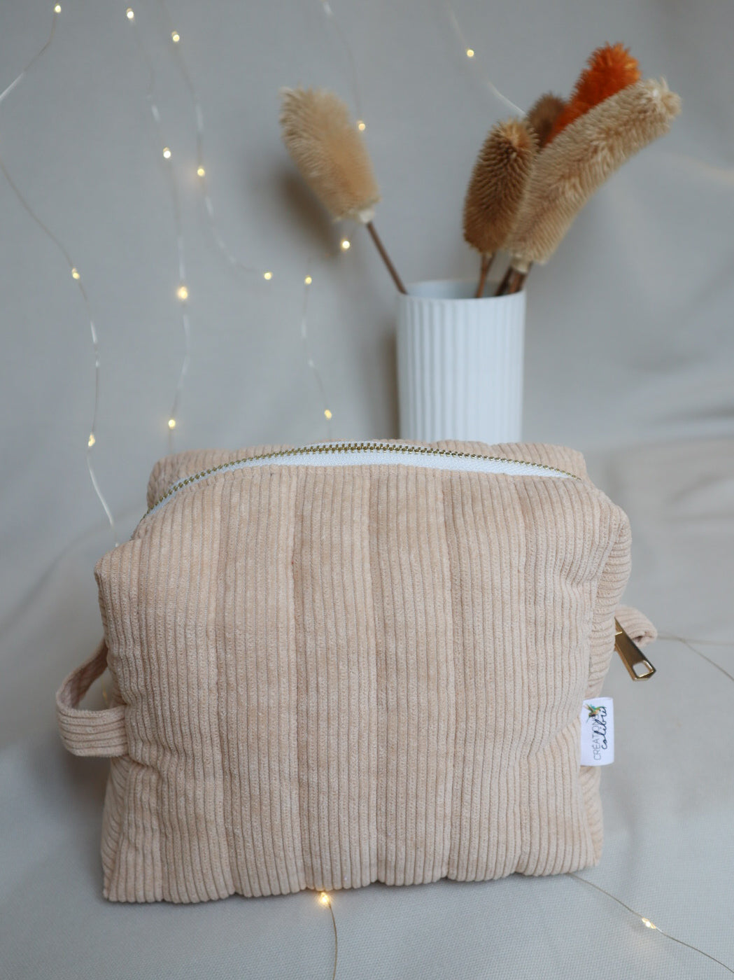 Trousse de toilette XL en velours - 9 couleurs