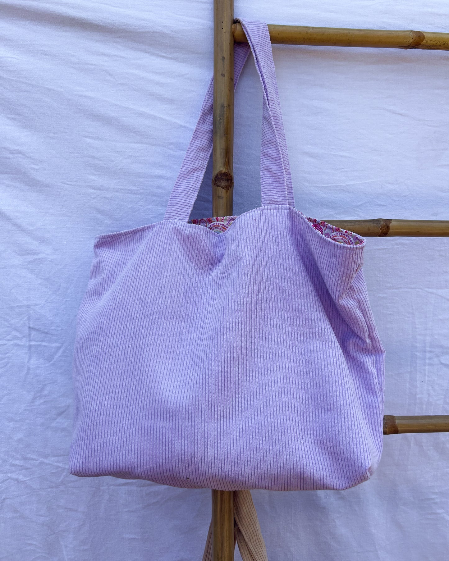 Sac en velours Lilas