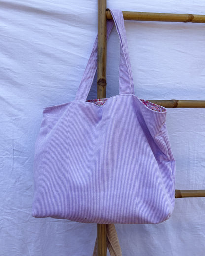 Sac en velours Lilas