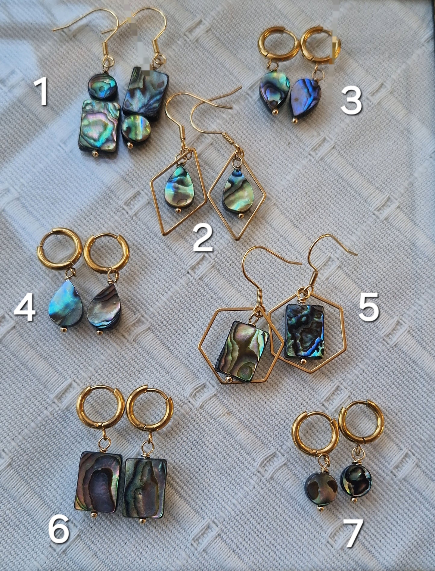 Boucles d'oreilles Poséidon