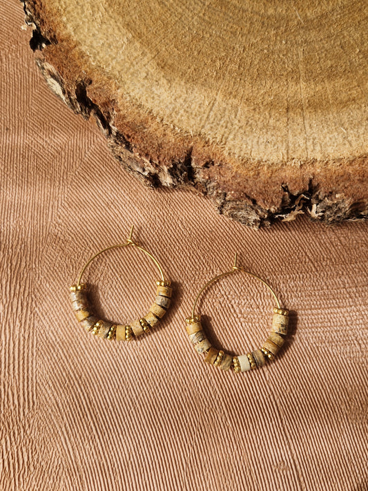 Boucles d'oreilles #5 - Heart to Earth