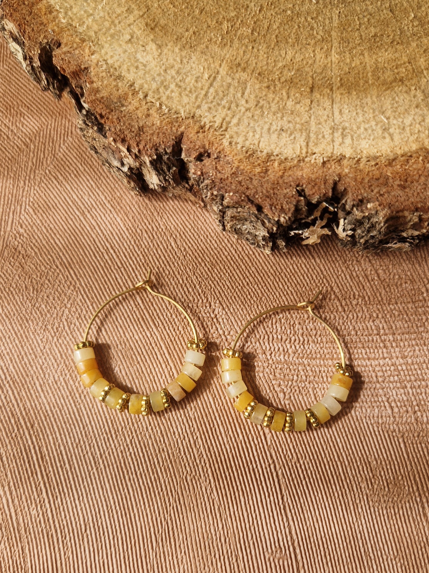 Boucles d'oreilles #6 - Heart to Earth