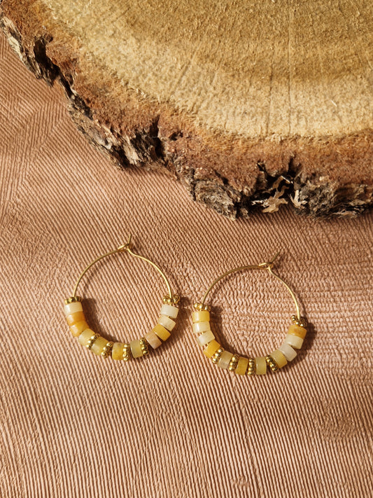 Boucles d'oreilles #6 - Heart to Earth