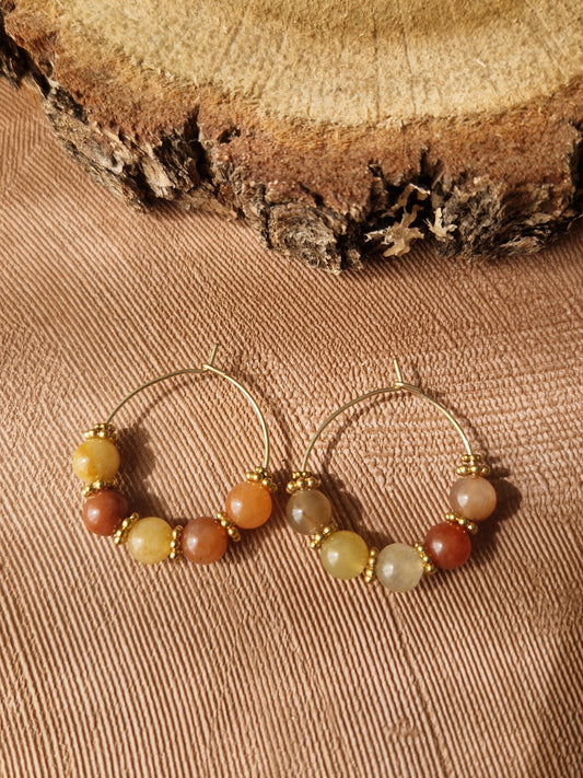 Boucles d'oreilles #7 - Heart to Earth