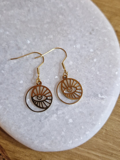 Boucles d'oreilles Neptune