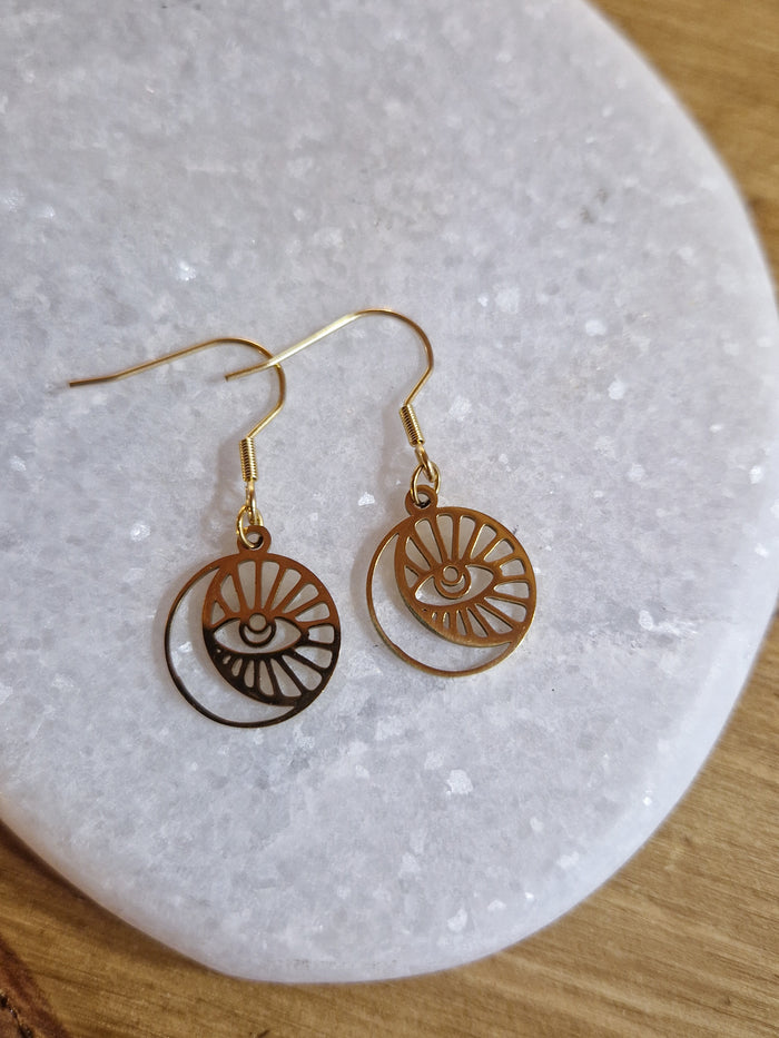 Boucles d'oreilles Neptune