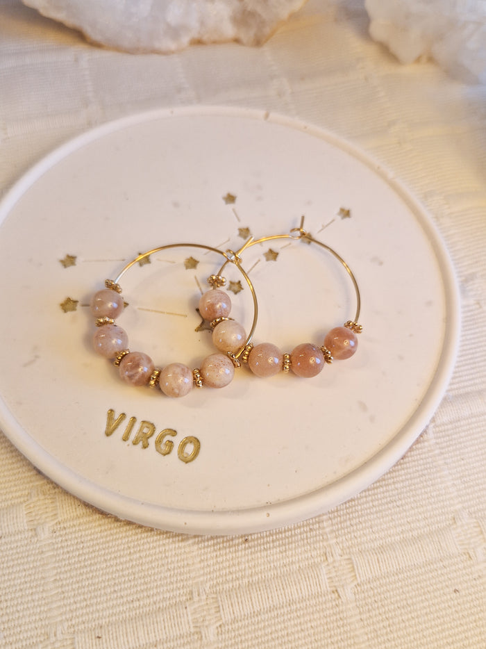 Boucles d'oreilles Bali Pierre de Soleil