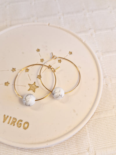 Boucles d'oreilles Fira Howlite
