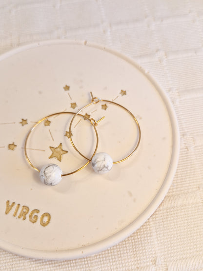 Boucles d'oreilles Fira Howlite