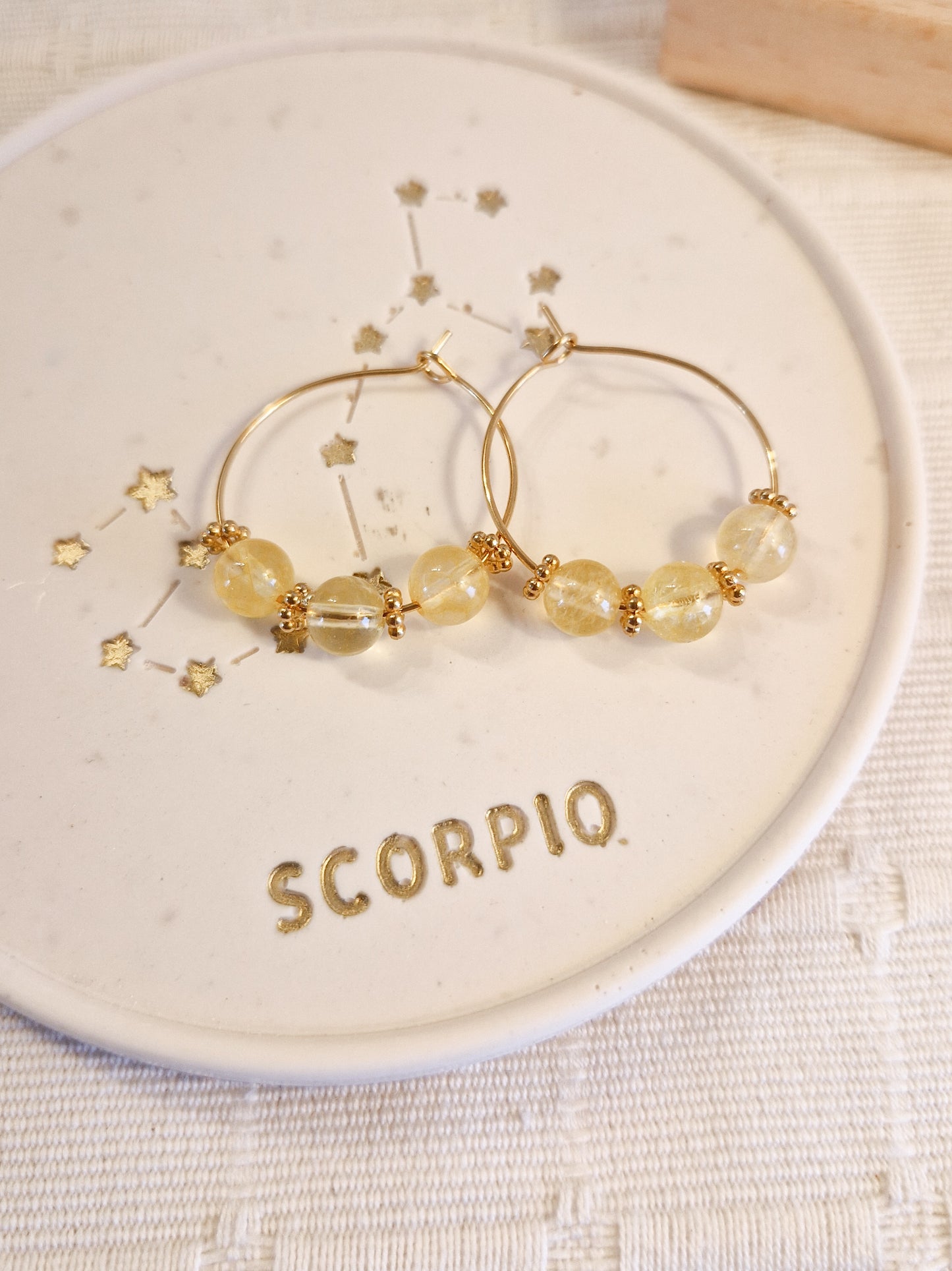 Boucles d'oreilles Eko Citrine