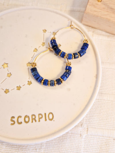 Boucles d'oreilles Colima Lapis Lazuli