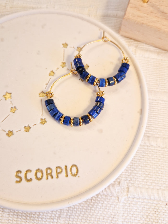Boucles d'oreilles Colima Lapis Lazuli
