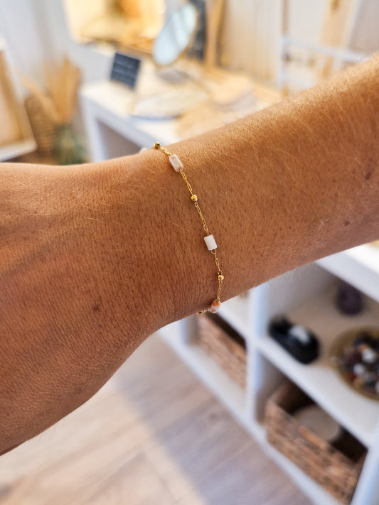 Bracelet Belem Agate Blanche