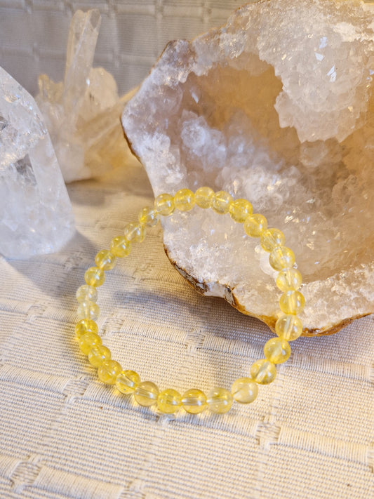 Bracelet lithothérapie - Citrine