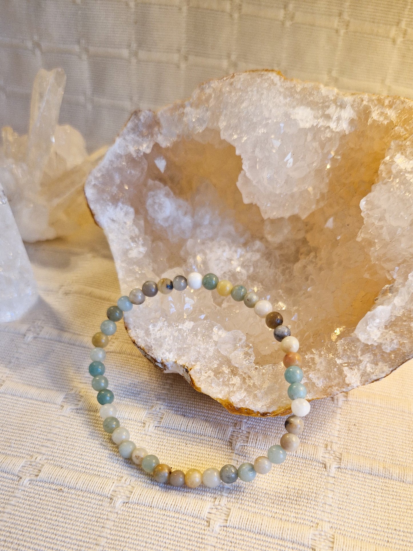 Bracelet lithothérapie - Amazonite