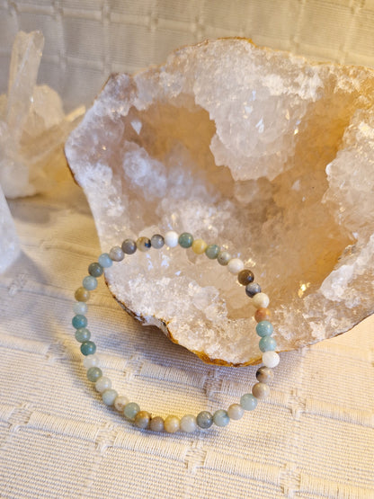 Bracelet lithothérapie - Amazonite