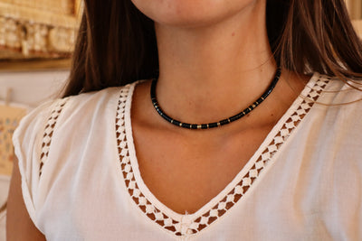 Ras de cou Sullana Obsidienne