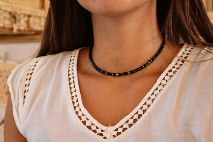 Ras de cou Sullana Obsidienne