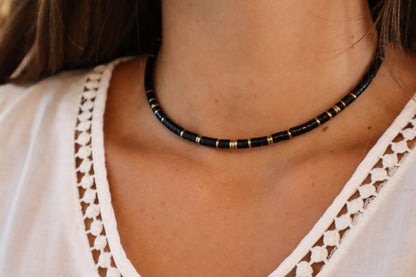 Ras de cou Sullana Obsidienne