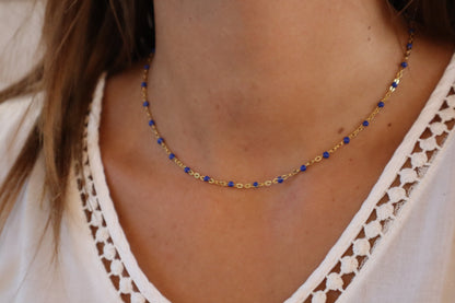 Ras de cou Iris - 14 couleurs - Or et argent
