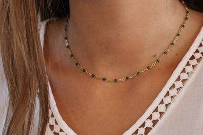 Ras de cou Iris - 14 couleurs - Or et argent