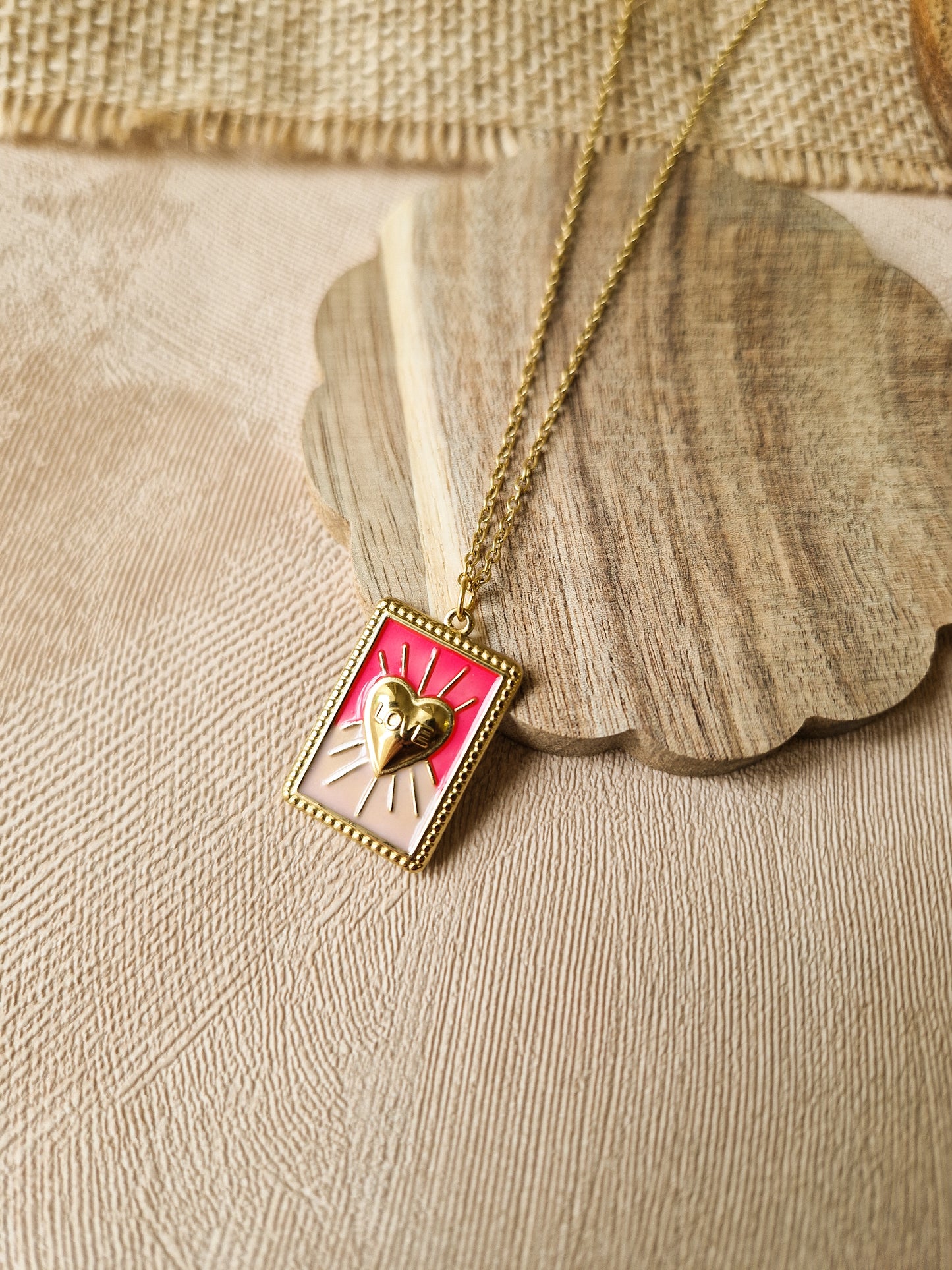 Collier Love - Rose