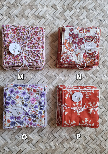 Semainier de Lingettes démaquillantes lavables