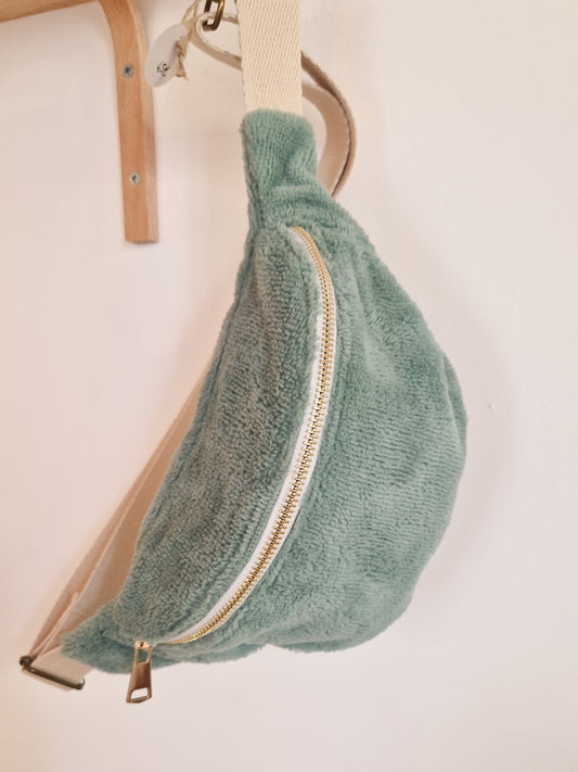 Sac Banane Sauge Taille Small - Éponge de bambou