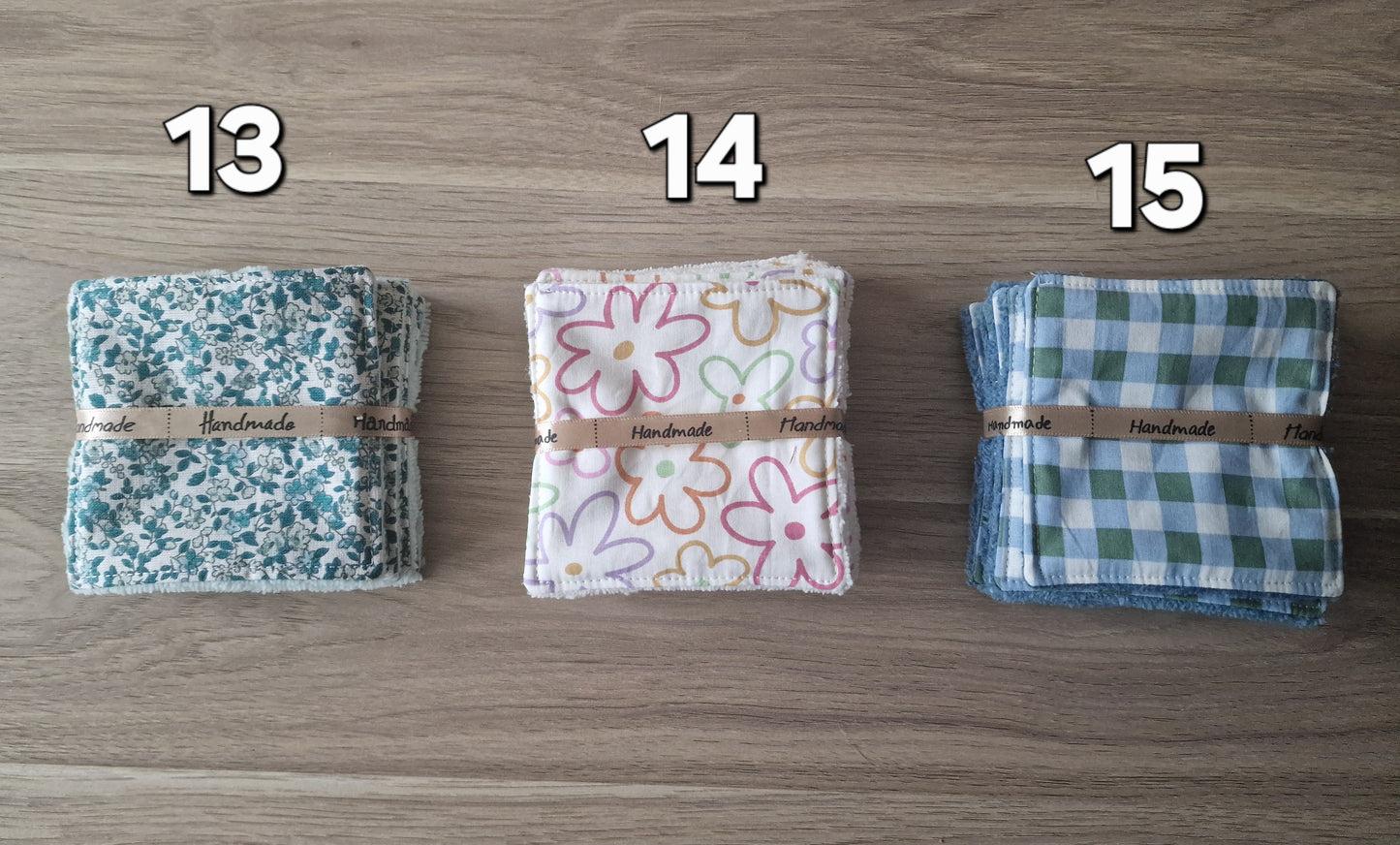 Semainier de Lingettes démaquillantes lavables