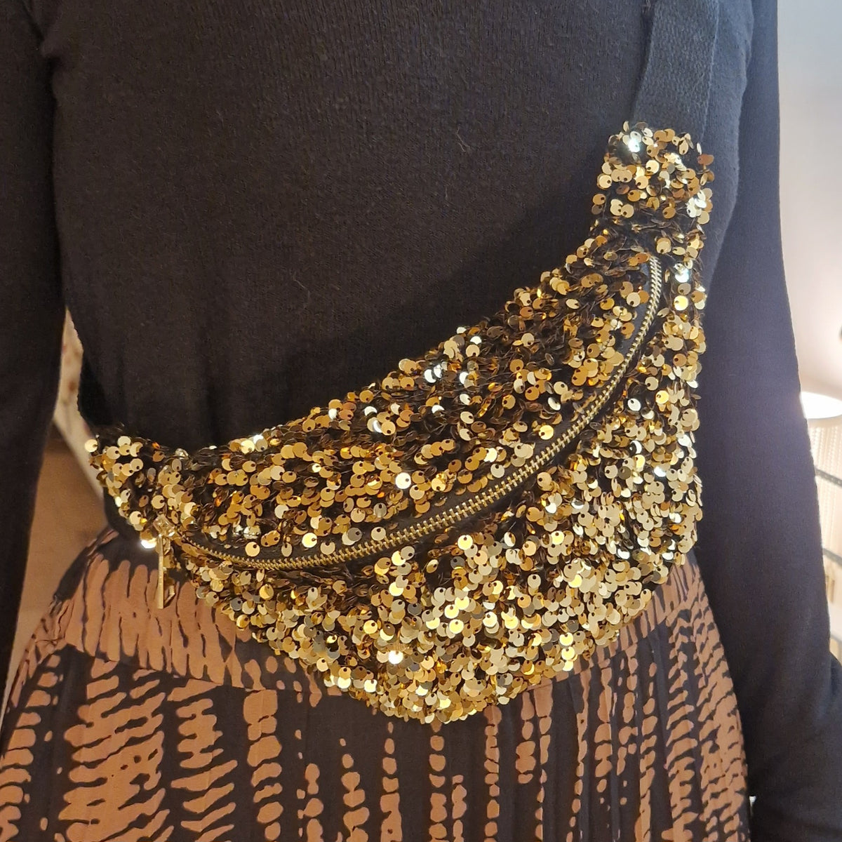 Banane Paillettes Party Taille S