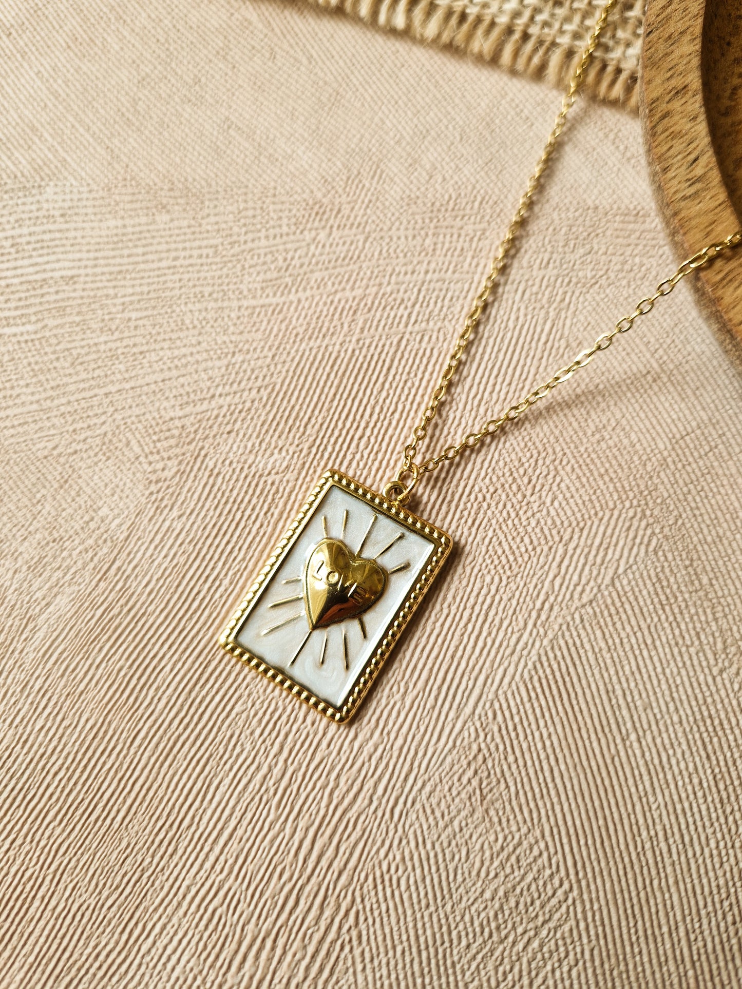 Collier Love - Blanc