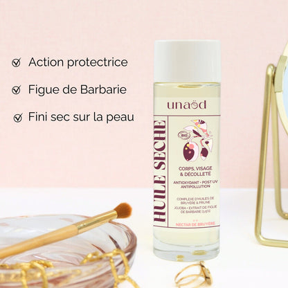 Huile sèche visage, corps, décolleté