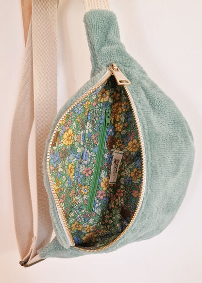 Sac Banane Sauge Taille Small - Éponge de bambou